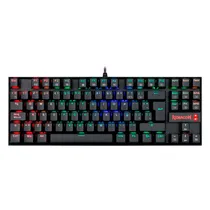 Teclado Redragon K552RGB-1 Red Kumara Black RGB - Usa