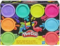 Hasbro Plastilinas Play- Doh 8 Pack Neon Plastico 2+ AÑos Multicolor