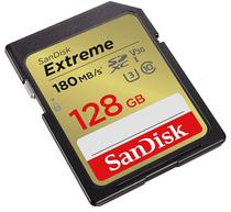 Cartao de Memoria Sandisk Extreme 128GB / U3 / 180MBS - (SDSDXVA-128G-Gncin)