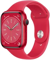 Apple Watch S8 (GPS) Caixa Alumínio Red 45MM Pulseira Esportiva A2771 MNP43BE (Sem Lacre)