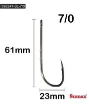 Sumax Pesca Anzuelo S92247-BL Acero Inoxidable 100 Unidades Plateado