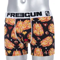 Boxer Freegun Blanco Negro Diseã‘O Naranja