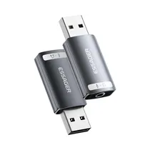 Adaptador Essager ES-OTG21 USB-A A 3.5MM Gris