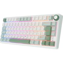 Teclado Mecanico Royal Kludge RKR75 75% RGB USB-C Switch Silver - SKY Cyan (Portugues)