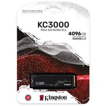 SSD Kingston KC3000, 4TB, M.2 Nvme, Leitura 7000MB/s, Gravacao 7000MB/s, SKC3000D/4096G