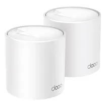 Roteador TP-Link Deco X60 Whole Home Mesh Wi-Fi AX5400 Dual Band / 2.4GHZ / 5GHZ - Branco (Kit com 2)