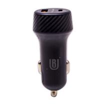 Carregador para Carro Ur Car Charger UC-01 / USB-C / USB-A / 38W - Preto