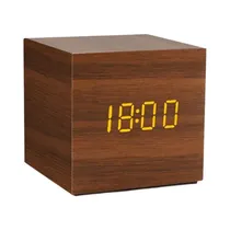 Reloj Despertador Digital Satellite AC-T33 MarróN