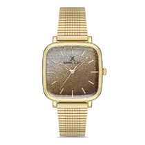 Relogio Analogico Feminino Daniel Klein DK.1.12761-2 Premium Ladies / Pulseira de Malha - Dourado