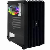 Gabinete Mtek Gamer Acrilico RGB Canaleta - Black