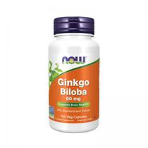 Ginkgo Biloba Now 60MG 120 Capsulas Veganas