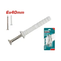 Kit de Tarugo Clavo Total WJNAK3505012 6X40MM 20 Piezas
