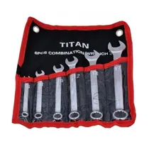 Kit de Chaves Combinadas Titan 169606 6,8,10,12,14,17 MM 6Pçs