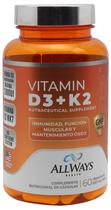 Allways Health Vitamin D3 + K2 550MG (60 Capsulas)
