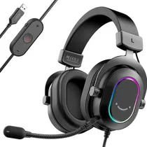 Fone c/Mic Fifine H6 USB 7.1 RGB Black
