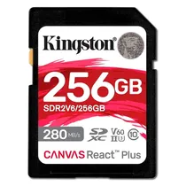 Cartão de Memória Kingston Canvas React Plus SDR2V6/256GB - 256GB - SD - 280MB/s