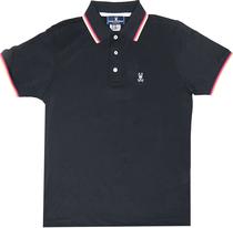 Outlet Camiseta Polo Psycho Bunny B6K152 Masculina - Preta