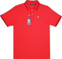 Outlet Camiseta Polo Psycho Bunny B6K136 Masculina - Vermelho