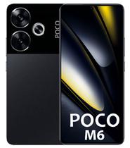 Celular Xiaomi Poco M6 4G 256GB / 8GB Ram / Dual Sim / Tela 6.79 / Cam 108MP - Black (Global)