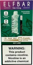 Vape Descartável Elf Bar 40K Nic King Key Lime 40000 Puffs
