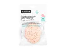 Suavinex Nursery Esponja Aromatizada Leche para Bebes Esponja +0M Rosa