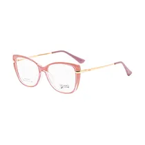 Armação para Óculos de Grau Visard 68203 C-4 Tam. 53-17-142MM - Dourado/Rosa
