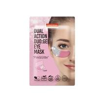 Purederm Mascarilla Facial Action Duo-Gel Eye Mask Pink Y Glitter 323953 Eye Mask Pink Y Glitter 3239