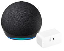 Speaker Amazon Echo Dot 4A Geracao With Smart Plug - Charcoal