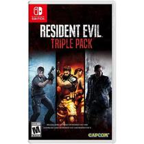 Nintendo Juegos Switch Resident Evil Triple Pack Plastico 2019 s/C