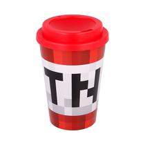 Vaso Con Tapa Stor 02188 Minecraft TNT Rojo 390ML