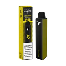 Pod Descartável Ignite V15 Banana Ice 50MG 1500 Puffs