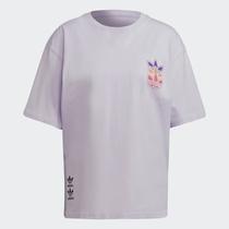 Camiseta Deportivo Femenino Adidas Lifestyle Logo Play Mangas Cortas