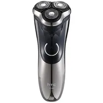 Barbeador Eletrico Portátil HTC GT-608 / 3W / 500MAH / Recarregavel - Preto/ Prata