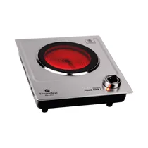 Cocina Eléctrica Vitrocerámica Electrobras Prime Cook I EBVC-31 1 Hornalla 110V Plata