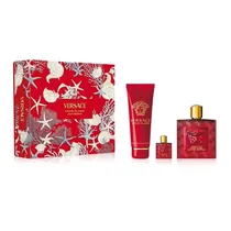 Kit Perfume Versace Eros Flame - Eau de Parfum - Masculino - 100ML + 150ML + 5ML
