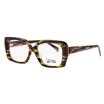 Armacao para Oculos de Grau RX Visard OAB2023 52-17-145 C3 - Preto/Amarelo Translucido