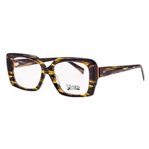 Armação para Óculos de Grau RX Visard OAB2023 52-17-145 C3 - Preto/Amarelo Translucido