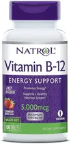 GNC Vitamina Natrol Vitamina B12 5,000MCG Plastico Morado
