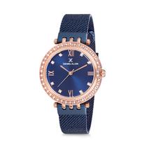 Relogio Analogico Feminino Daniel Klein Premium DK12078-5 - Azul e Dourado