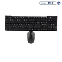 Kit Teclado + Mouse Wireless Banda W500 - Preto