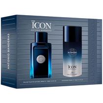 Kit Perfume Masculino Antonio Banderas The Icon Edt 100 ML + Desodorante