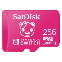 Cartao de Memoria Micro SD Sandisk Nintendo Switch 256GB 100MBS - SDSQXAO-256G-GN6ZG