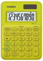 Calculadora Casio MS-20UC-YG (12 Dígitos) - Verde Claro