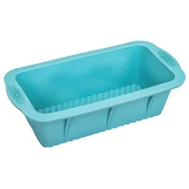 Forma de Silicone Retangular com Alças - Turquesa