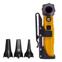 Soprador de Ar Eletrico Sem Fio F021 com Lanterna LED (7 Modos) / 8000MAH / 110000RPM / Recarregavel - Amarelo