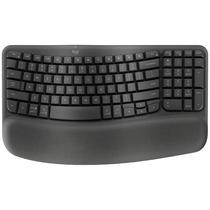 Teclado Sem Fio Logitech Wave Keys Ingles - Cinza