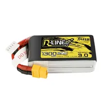 Gens Ace 14.8V 1300MA 120C 4S R-Line 3.0 XT60 Tattu