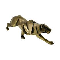 Figura Decorativa de Leopardo Concepts 437-499004 34 CM Dorado