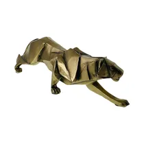 Figura Decorativa de Leopardo Concepts 437-499004 34 CM Dorado