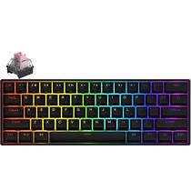 Teclado Gamer Mecanico Akko 3061S He Shine-Through RGB USB Switch Pink - Preto (Ingles)